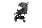 Black stroller on a white background
