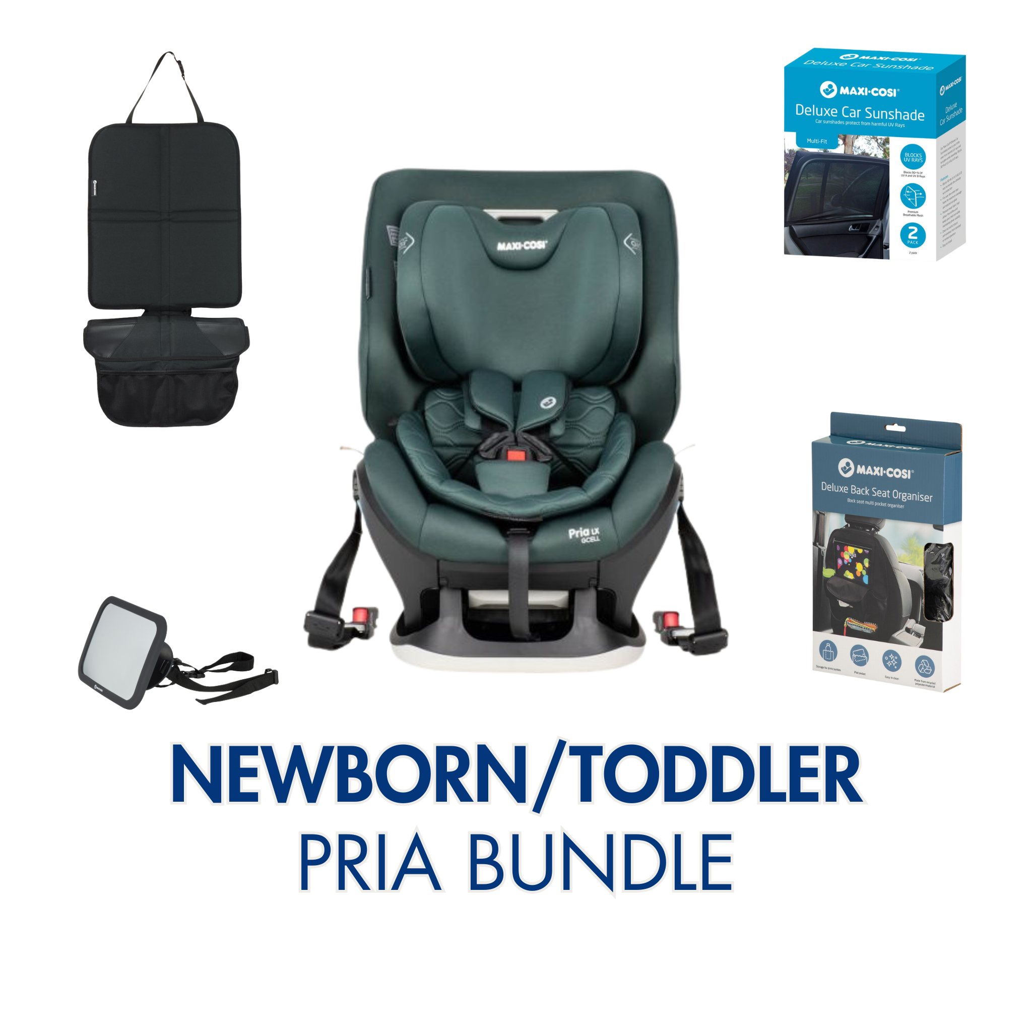 Newborn/Toddler seat bundle (Pria LX)