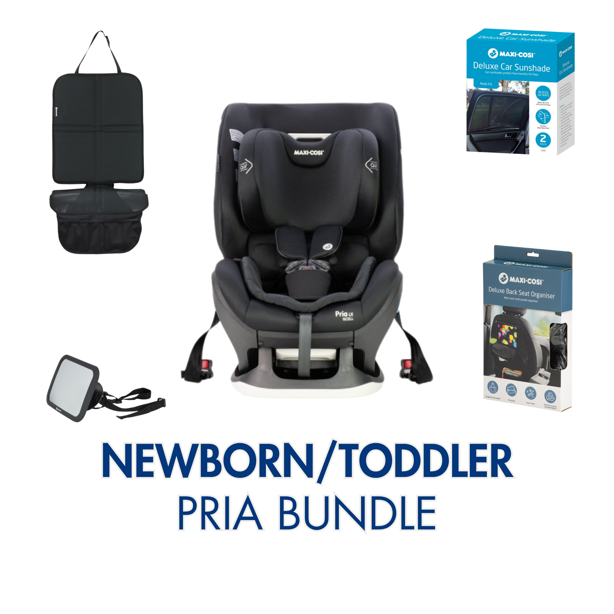 Newborn/Toddler seat bundle (Pria LX)