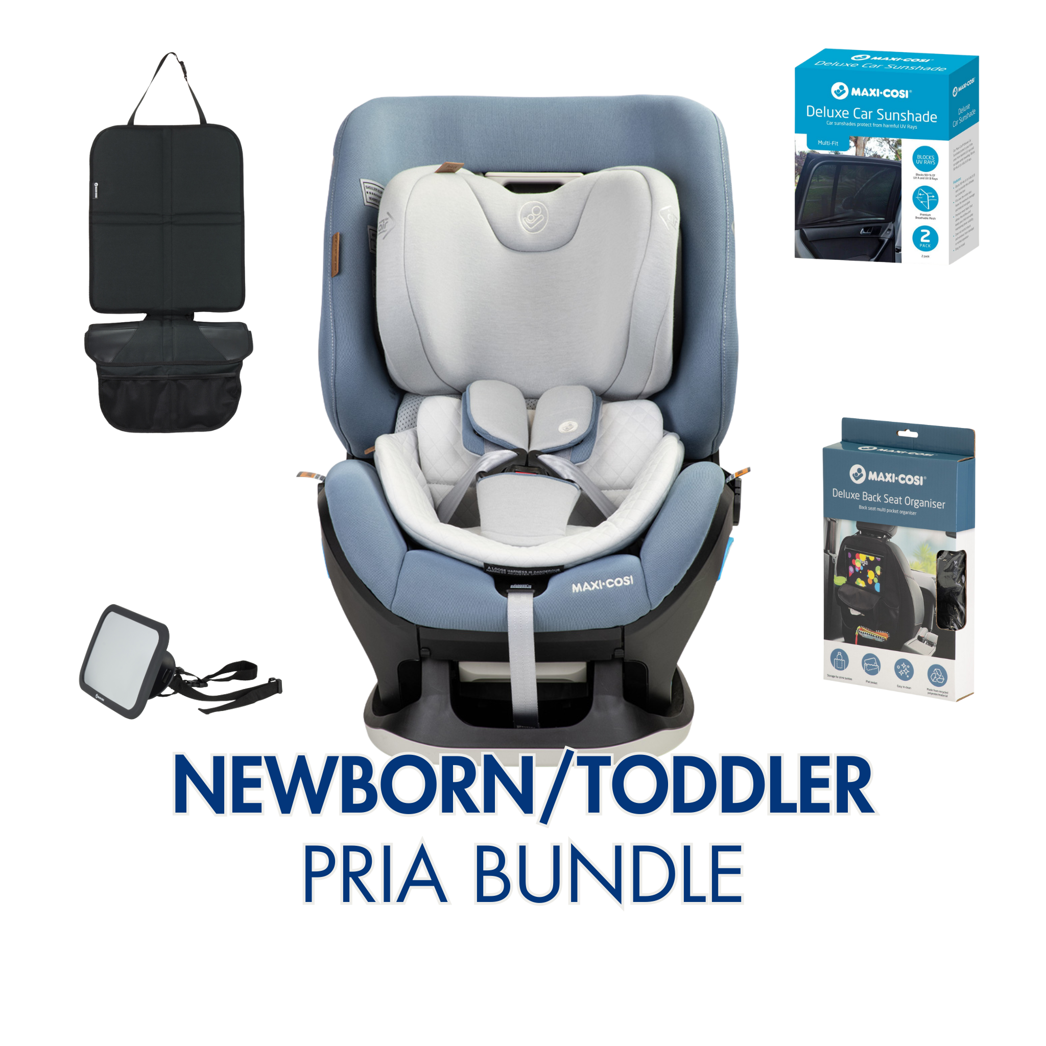 Newborn/Toddler seat bundle (Pria LX)